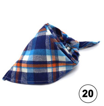 Lemmikloomade bandaanid Klassikaline ruuduline väike koer Kassi pudipõlled Puuvillane sall Kolmnurkne side kassidele Kutsikapea sall Kaelaräti tarvikud