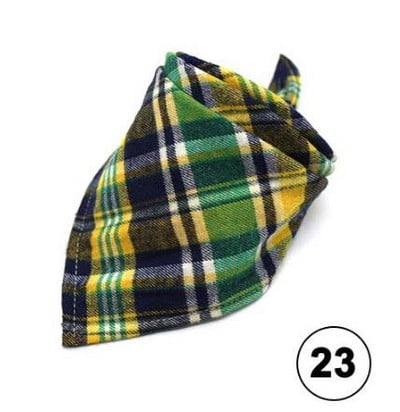 Lemmikloomade bandaanid Klassikaline ruuduline väike koer Kassi pudipõlled Puuvillane sall Kolmnurkne side kassidele Kutsikapea sall Kaelaräti tarvikud