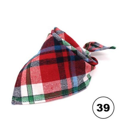 Lemmikloomade bandaanid Klassikaline ruuduline väike koer Kassi pudipõlled Puuvillane sall Kolmnurkne side kassidele Kutsikapea sall Kaelaräti tarvikud