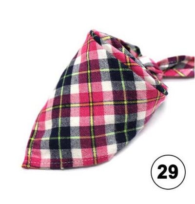 Lemmikloomade bandaanid Klassikaline ruuduline väike koer Kassi pudipõlled Puuvillane sall Kolmnurkne side kassidele Kutsikapea sall Kaelaräti tarvikud