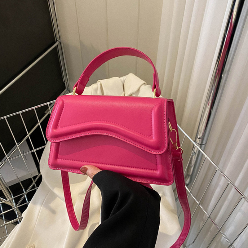 Geantă pentru damă Genți de mână casual din piele PU Curea reglabilă rezistentă la uzură Genți de umăr de călătorie de culoare solidă