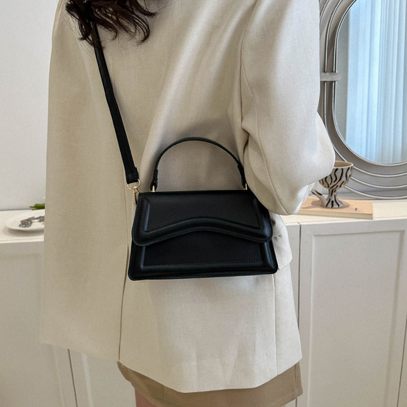 Geantă pentru damă Genți de mână casual din piele PU Curea reglabilă rezistentă la uzură Genți de umăr de călătorie de culoare solidă