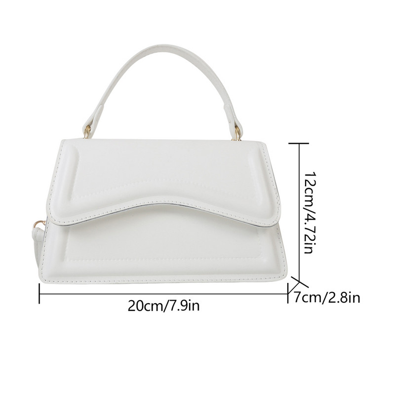 Geantă pentru damă Genți de mână casual din piele PU Curea reglabilă rezistentă la uzură Genți de umăr de călătorie de culoare solidă