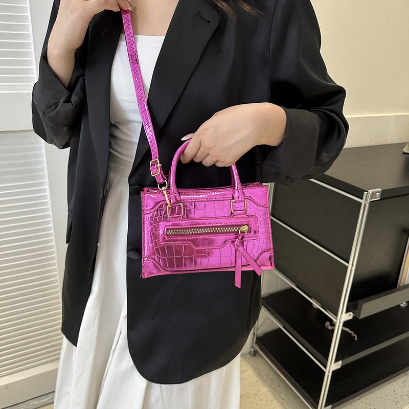 Laser Silver Chic Γυναικείο πορτοφόλι Μίνι χαριτωμένες μικρές χιαστί τσάντες ώμου Δερμάτινες τσάντες μόδας Πολυτελείς σχεδιαστές Vintage τσάντες τσάντα