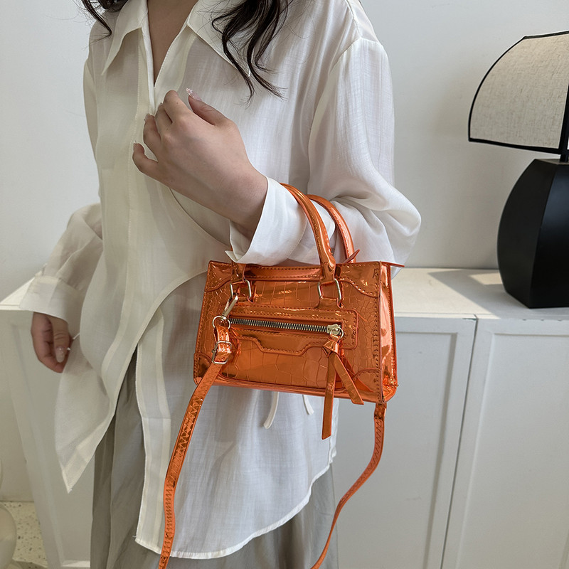 Laser Silver Chic Γυναικείο πορτοφόλι Μίνι χαριτωμένες μικρές χιαστί τσάντες ώμου Δερμάτινες τσάντες μόδας Πολυτελείς σχεδιαστές Vintage τσάντες τσάντα