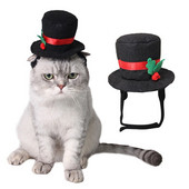 Κεφαλόδεσμος για κατοικίδια, καπέλο σκύλου, γάτα Χριστουγεννιάτικα αξεσουάρ Santa Cap Pompoms Headbands Χριστουγεννιάτικα καπέλα για πάρτι