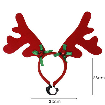 Κεφαλόδεσμος για κατοικίδια, καπέλο σκύλου, γάτα Χριστουγεννιάτικα αξεσουάρ Santa Cap Pompoms Headbands Χριστουγεννιάτικα καπέλα για πάρτι