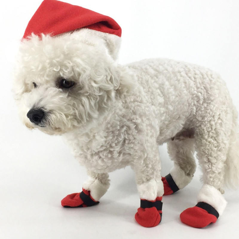 Κεφαλόδεσμος για κατοικίδια, καπέλο σκύλου, γάτα Χριστουγεννιάτικα αξεσουάρ Santa Cap Pompoms Headbands Χριστουγεννιάτικα καπέλα για πάρτι