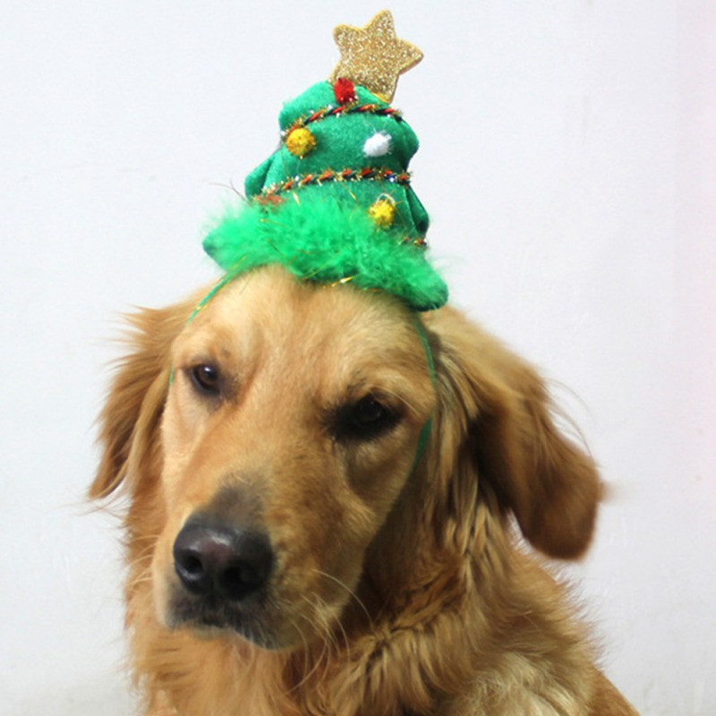 Κεφαλόδεσμος για κατοικίδια, καπέλο σκύλου, γάτα Χριστουγεννιάτικα αξεσουάρ Santa Cap Pompoms Headbands Χριστουγεννιάτικα καπέλα για πάρτι