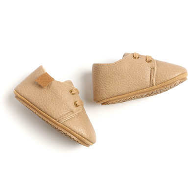 Παπούτσια για νεογέννητα Βρεφικά παπούτσια για αγόρια για κορίτσια Κλασική δερμάτινη σόλα από καουτσούκ Αντιολισθητική σόλα για νήπια First Walkers Βρεφικά παπούτσια για κορίτσια Μοκασίνια