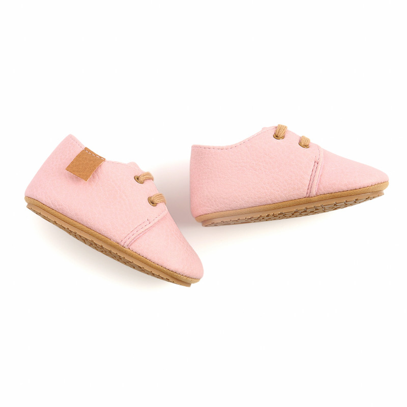 Παπούτσια για νεογέννητα Βρεφικά παπούτσια για αγόρια για κορίτσια Κλασική δερμάτινη σόλα από καουτσούκ Αντιολισθητική σόλα για νήπια First Walkers Βρεφικά παπούτσια για κορίτσια Μοκασίνια