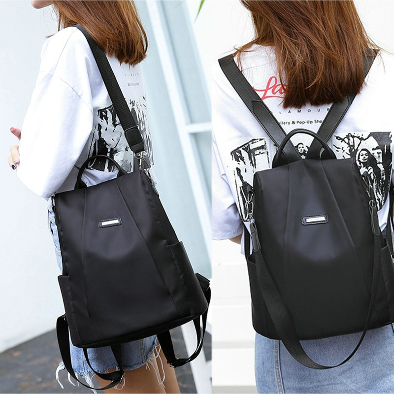 Μόδα Γυναικεία Τσάντα πλάτης Αντικλεπτική Τσάντα ώμου Μεγάλης χωρητικότητας Σχολική Τσάντα για Εφήβους Casual Oxford Pu Αδιάβροχη τσάντα ταξιδιού