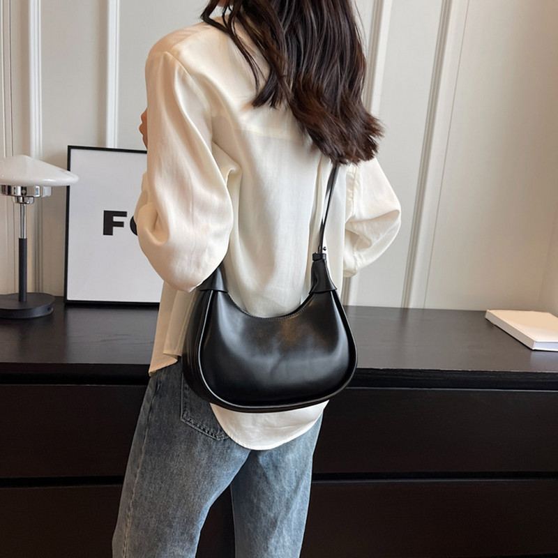 Γυναικείες Hobos Sac τσάντες ώμου από μαλακό δέρμα 2023 για γυναικείες πολυτελείς τσάντες και τσάντες Half Moon