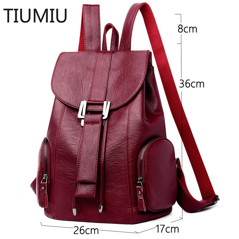 Υψηλής ποιότητας δερμάτινο σακίδιο πλάτης Γυναικείο Νέα άφιξη Γυναικείο σακίδιο πλάτης Τσάντες με κορδόνια Σχολική τσάντα μεγάλης χωρητικότητας Mochila Feminina