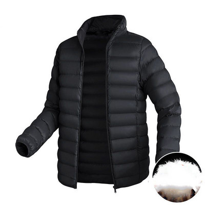 Ανδρικά χειμωνιάτικα μπουφάν Κοντά λεπτά ανδρικά παλτό Αυθεντικά υψηλής ποιότητας ανοιχτόχρωμα λευκά πουπουλένια πάπια Ζεστό φτερό ανδρικό παλτό φθινοπώρου και χειμώνα