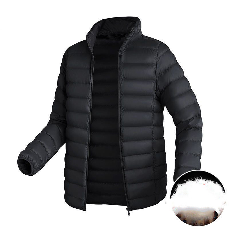 Ανδρικά χειμωνιάτικα μπουφάν Κοντά λεπτά ανδρικά παλτό Αυθεντικά υψηλής ποιότητας ανοιχτόχρωμα λευκά πουπουλένια πάπια Ζεστό φτερό ανδρικό παλτό φθινοπώρου και χειμώνα