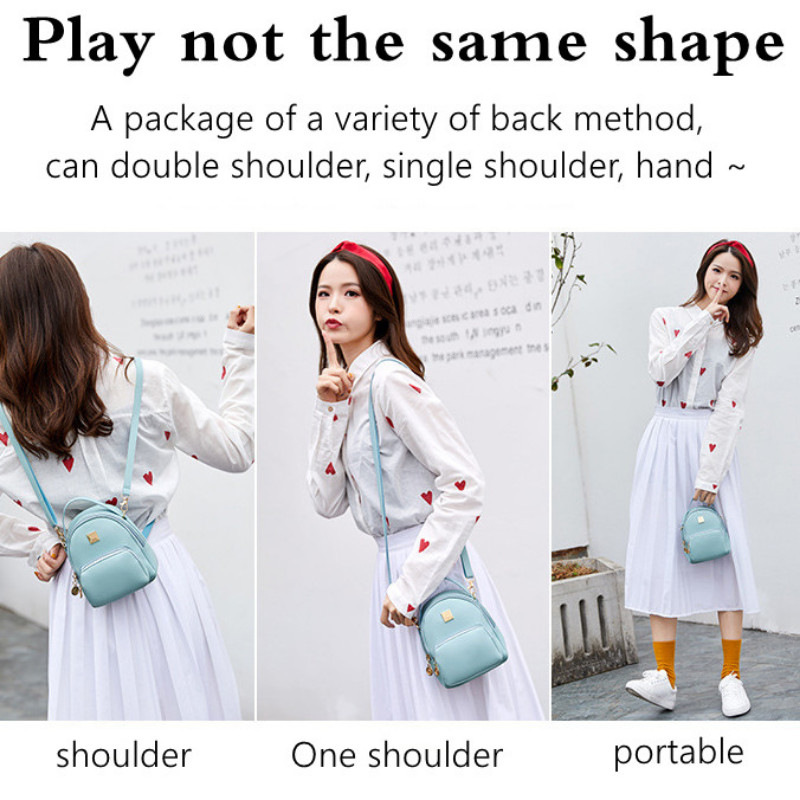 Ženski mini ruksaci PU kožna torba preko ramena Ženska telefonska torbica jednobojna Mochilas Para Mujer torba za rame rûkzak ženskij