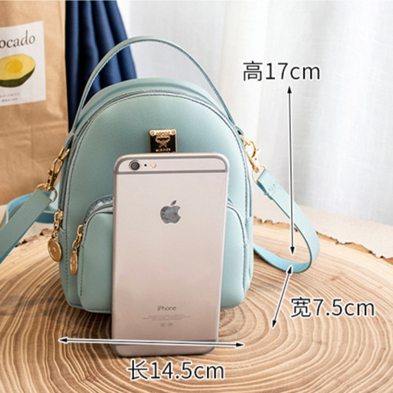 Ženski mini ruksaci PU kožna torba preko ramena Ženska telefonska torbica jednobojna Mochilas Para Mujer torba za rame rûkzak ženskij