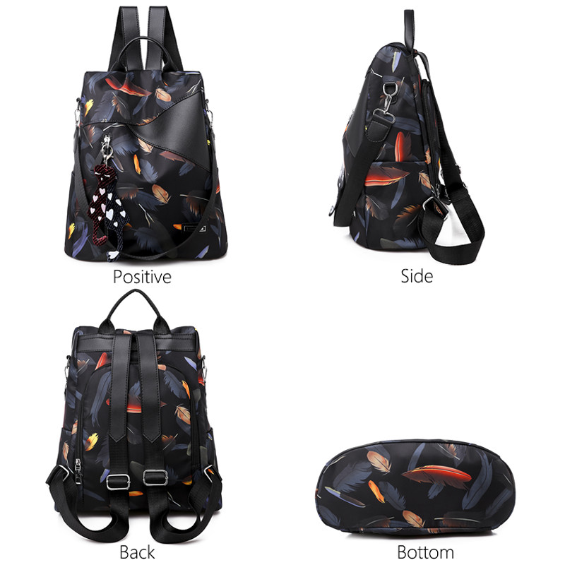 2022 Αδιάβροχο γυναικείο σακίδιο πλάτης Oxford Fashion Αντικλεπτικά Γυναικεία σακίδια πλάτης Εκτύπωση Σχολική τσάντα υψηλής ποιότητας Σακίδιο πλάτης μεγάλης χωρητικότητας