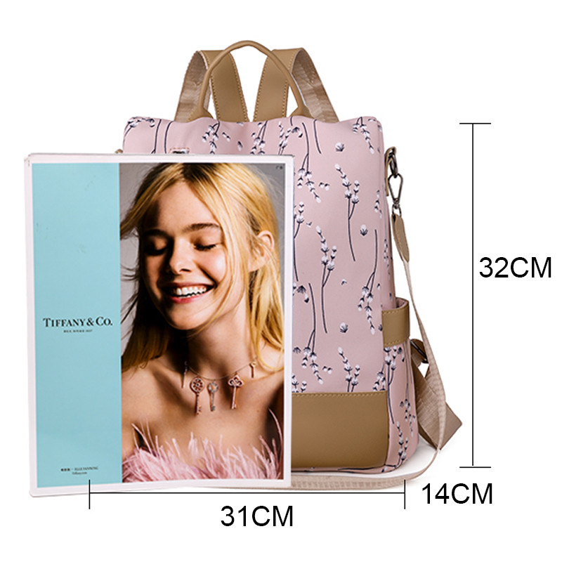 Modni ruksak protiv krađe Ženske ležerne vodootporne školske torbe za tinejdžerice Višenamjenska torba za rame Putni ruksak Sac