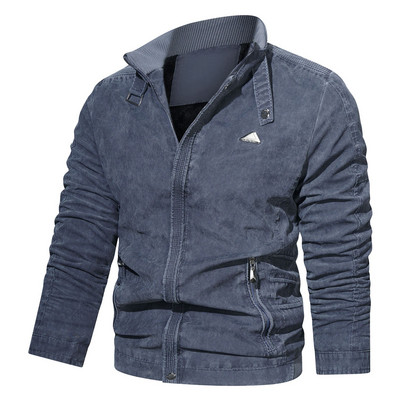 Îmbrăcăminte pentru bărbați Căptușit Bărbați Iarnă Jachetă de vânt Lungă Căldură Toamnă Manecă Fermoar Exterior Stcollar H Jachetă izolată Jachetă Bumbac