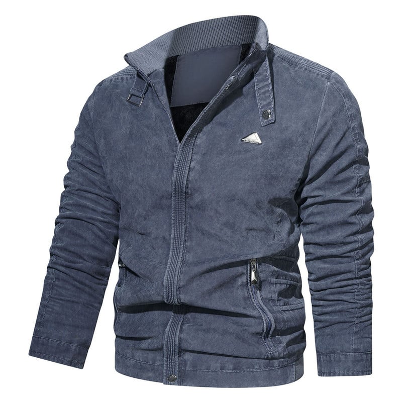 Îmbrăcăminte pentru bărbați Căptușit Bărbați Iarnă Jachetă de vânt Lungă Căldură Toamnă Manecă Fermoar Exterior Stcollar H Jachetă izolată Jachetă Bumbac