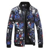 Zimske jakne za muškarce Muška vjetrovka s printom Muška zimska muška jakna Jakna s dugim rukavima Muška jakna s dugim rukavima Jesenska kišna radna