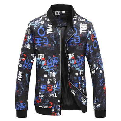 Zimske jakne za muškarce Muška vjetrovka s printom Muška zimska muška jakna Jakna s dugim rukavima Muška jakna s dugim rukavima Jesenska kišna radna