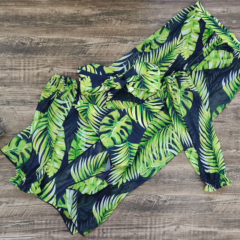 2023. aasta kolmeosaline bikiinide komplekt, kattev ujumisriided, naiste ujumisriided, pikkade varrukatega push-up supelkostüümid, rannariided, ujumisbikiinid