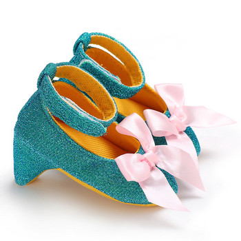 Βρεφικά παπούτσια Νεογέννητα First Walkers Μαλακή σόλα Χαριτωμένα πούλιες Φιόγκος Επίσημα ψηλοτάκουνα παιδικά παπούτσια για πάρτι γενεθλίων 1 έτους κορίτσι