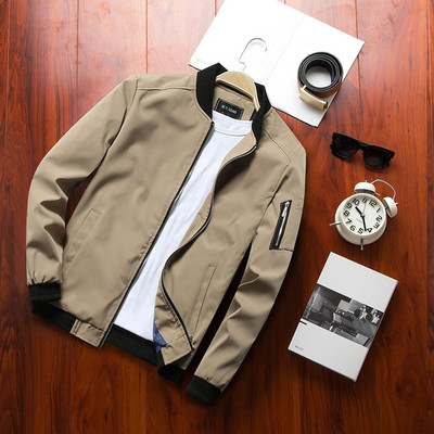 Ανδρικά ενδύματα μασίφ παλτό Stcollar Ανδρικά μανίκια προπόνηση Full ανδρική ελαφριά μακριά χρωματική τσέπη Φαρδύ τζάκετ με φερμουάρ Συνθετικό μπουφάν