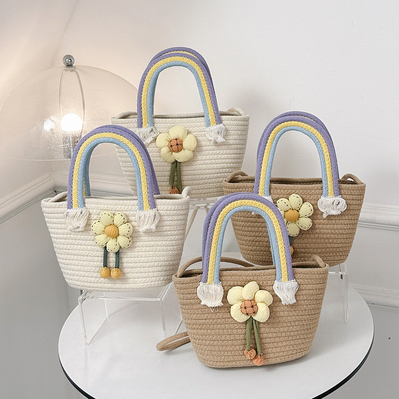 Γυναικεία τσάντα ώμου Καλοκαιρινή τσάντα ψάθινη τσάντα τσάντες casual weave Τσάντες τσάντα τσάντα μεγάλης χωρητικότητας Βαμβακερή τσάντα χιαστί για διακοπές