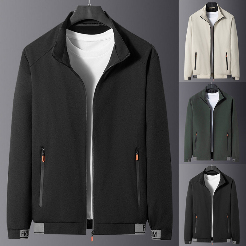 Ανδρικά Ρούχα Ανδρικά Ρούχα Μπουφάν με μονωμένο τζάκετ με μανίκια τσέπη Stcollar Μακρύ φερμουάρ για ραφές χειμωνιάτικο ανδρικό παλτό