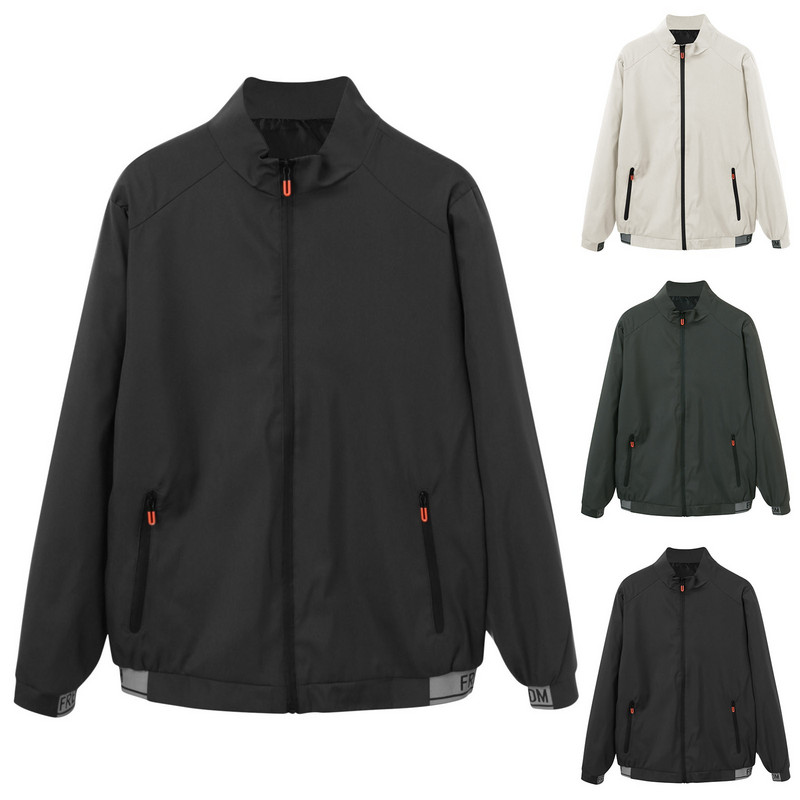 Ανδρικά Ρούχα Ανδρικά Ρούχα Μπουφάν με μονωμένο τζάκετ με μανίκια τσέπη Stcollar Μακρύ φερμουάρ για ραφές χειμωνιάτικο ανδρικό παλτό