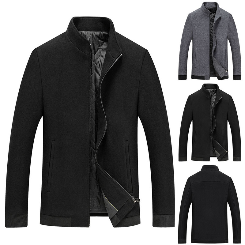 Ανδρικά Ρούχα Χειμερινά Ανδρικά Χειμερινά Παλτό Μάλλινα Ανδρικά 2xl Μπουφάν Φθινοπωρινά Μάλλινο Παλτό Μπουφάν Μπουφάν Κοντό Stcollar Business Boater