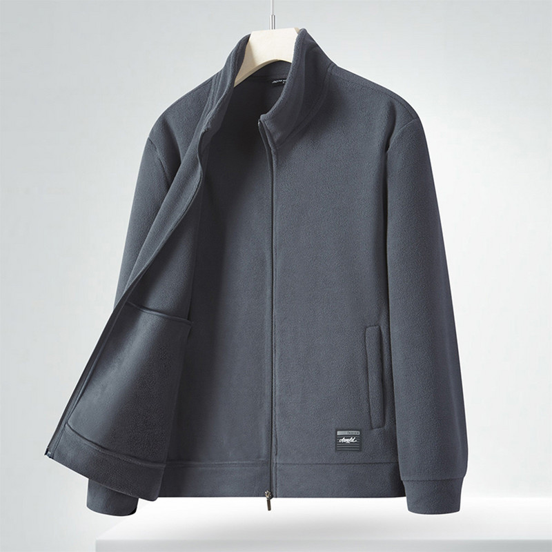 Muška odjeća Sport Maslinasta Muška jakna Muška jakna Proljeće Jesen Retro Jakna s džepovima za posao Izolirana za slobodno vrijeme Muškarci za jakne s patentnim zatvaračem