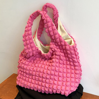 Γυναικεία τσάντα ώμου Cloud Bubbles Μαλακό ύφασμα πτυχωτό Χαριτωμένο τσαντάκι Casual Tote ελαφρύ καμβά Τσάντες αγορών Γυναικεία χαριτωμένα βιβλία τσάντα