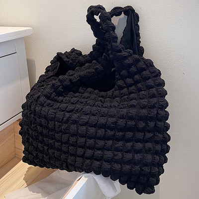 Γυναικεία τσάντα ώμου Cloud Bubbles Μαλακό ύφασμα πτυχωτό Χαριτωμένο τσαντάκι Casual Tote ελαφρύ καμβά Τσάντες αγορών Γυναικεία χαριτωμένα βιβλία τσάντα