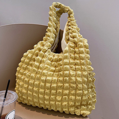 Γυναικεία τσάντα ώμου Cloud Bubbles Μαλακό ύφασμα πτυχωτό Χαριτωμένο τσαντάκι Casual Tote ελαφρύ καμβά Τσάντες αγορών Γυναικεία χαριτωμένα βιβλία τσάντα