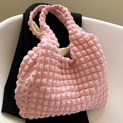 Γυναικεία τσάντα ώμου Cloud Bubbles Μαλακό ύφασμα πτυχωτό Χαριτωμένο τσαντάκι Casual Tote ελαφρύ καμβά Τσάντες αγορών Γυναικεία χαριτωμένα βιβλία τσάντα