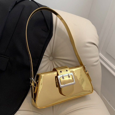 Kabelka Y2K Vintage Kórejská ležérna strieborná malá štvorcová kabelka cez rameno do podpazušia Dámske tašky Tote Kabelky Hobo Kabelky Crossbody