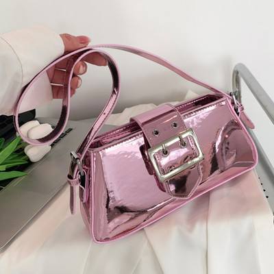 Kabelka Y2K Vintage Kórejská ležérna strieborná malá štvorcová kabelka cez rameno do podpazušia Dámske tašky Tote Kabelky Hobo Kabelky Crossbody