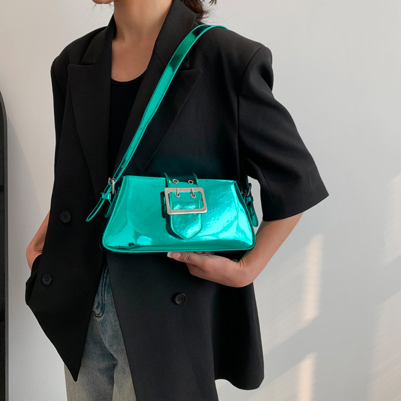 Kabelka Y2K Vintage Kórejská ležérna strieborná malá štvorcová kabelka cez rameno do podpazušia Dámske tašky Tote Kabelky Hobo Kabelky Crossbody