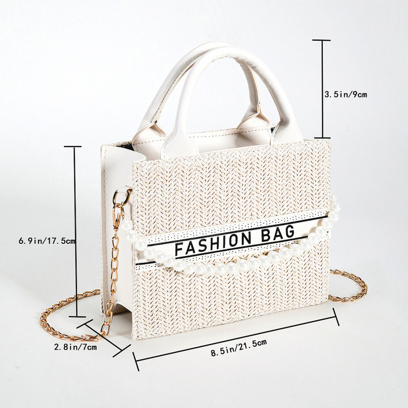 Ψάθινα πορτοφόλια και τσάντες 2023 Γυναικείες Χειροποίητες PU τσάντες από ρατάν για το καλοκαίρι
