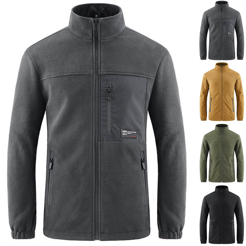 Zimske jakne za muškarce Kaputi korejski za zimu Muškarci jednobojni top na otvorenom muški prozračni topli muški kaput dvostruki kaputi