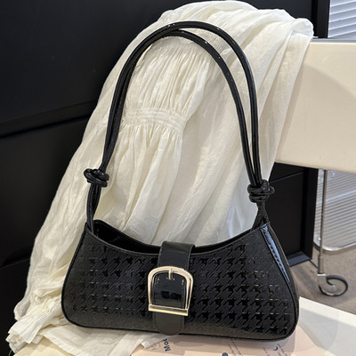 Geantă Messenger, solidă, elegantă, genți ghiozdan, genți pentru femei, geantă cu jumătate de lună, 2023, geantă de mână moale, genți de umăr strălucitoare