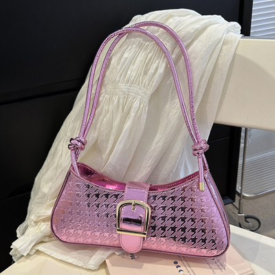 Geantă Messenger, solidă, elegantă, genți ghiozdan, genți pentru femei, geantă cu jumătate de lună, 2023, geantă de mână moale, genți de umăr strălucitoare