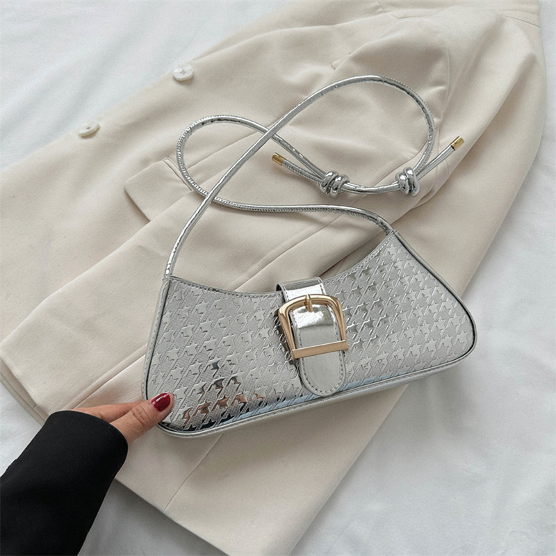 Geantă Messenger, solidă, elegantă, genți ghiozdan, genți pentru femei, geantă cu jumătate de lună, 2023, geantă de mână moale, genți de umăr strălucitoare