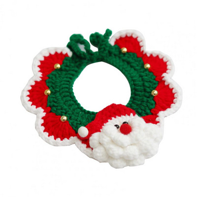 Ogrlica za kućne ljubimce Djed Božićnjak, uzorak losa Blagdansko dotjerivanje Ugodno za kožu - Božićna ogrlica za mačke i pse za Novu godinu