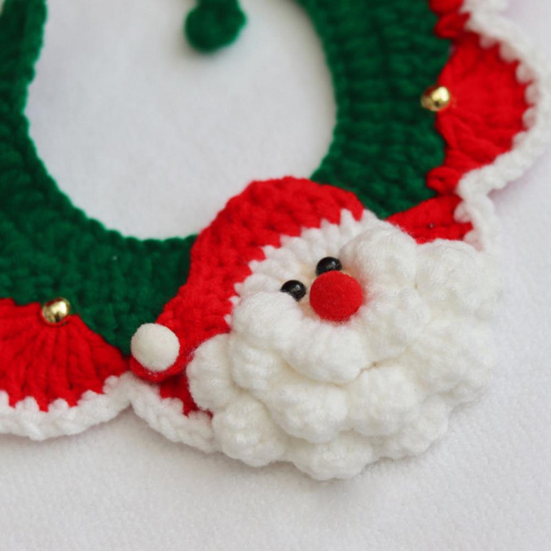 Ogrlica za kućne ljubimce Djed Božićnjak, uzorak losa Blagdansko dotjerivanje Ugodno za kožu - Božićna ogrlica za mačke i pse za Novu godinu